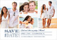 White and Navy Devoted Dreams Photo Save the Date Cards Image 5 of 6